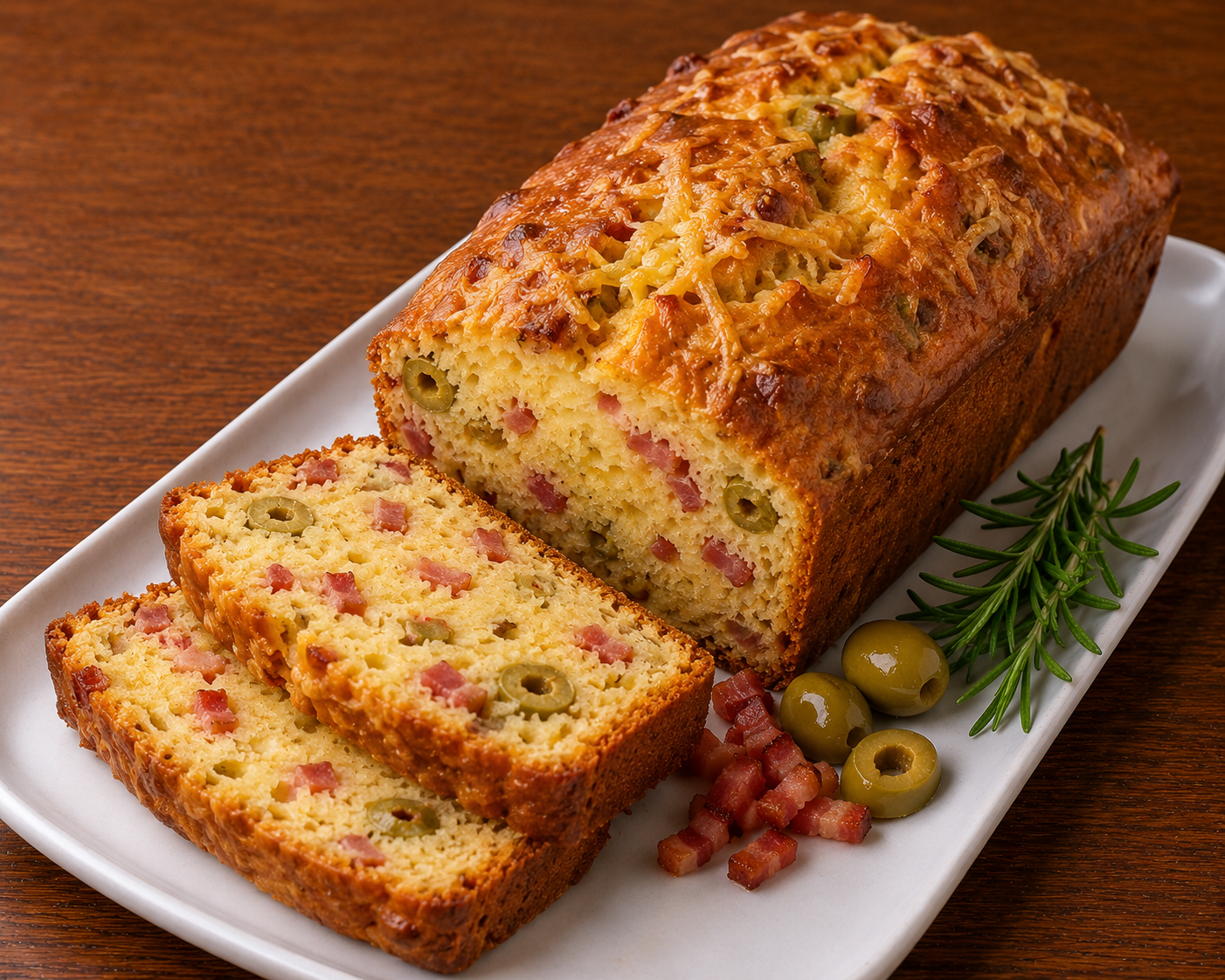 Cake Lardons Olives Cake Lardons Olives