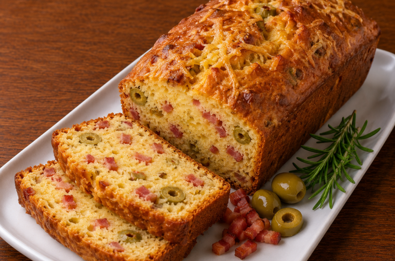 Cake Lardons Olives