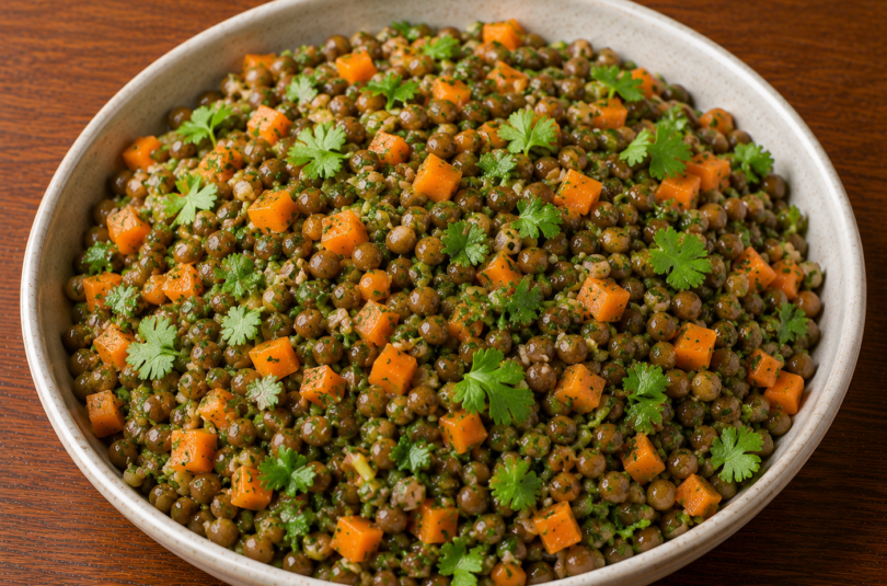 Salade de lentilles au gingembre