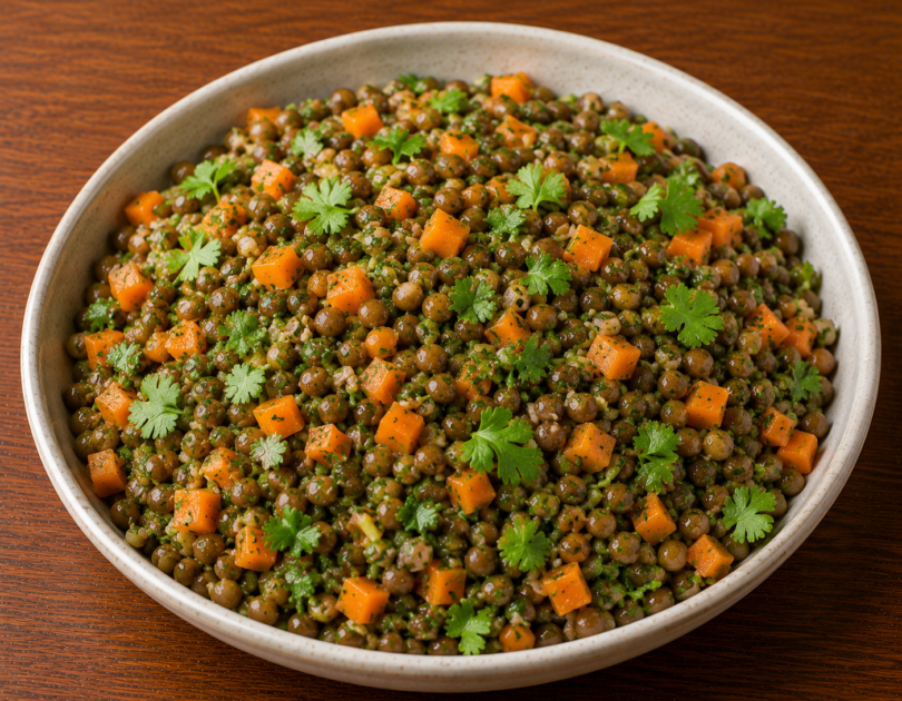 Salade de lentilles au gingembre Salade de lentilles au gingembre