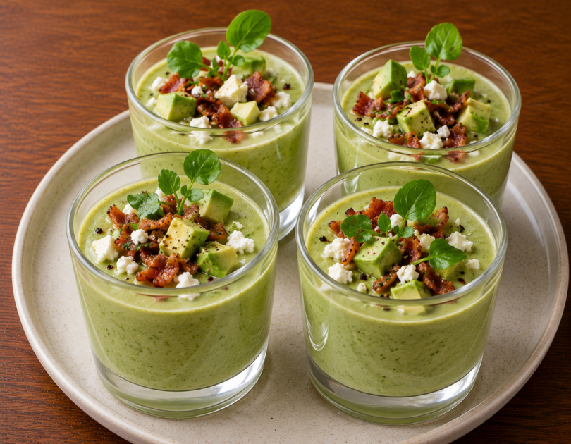 Gaspacho de Cresson et d’avocat Gaspacho de Cresson et d’avocat