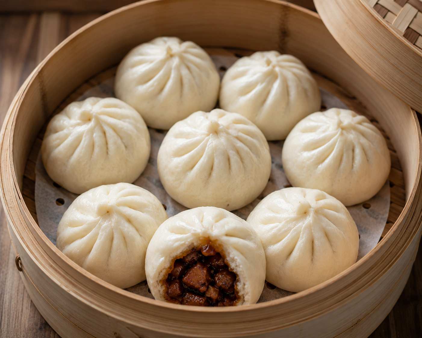 Bao au porc laqué Bao au porc laqué