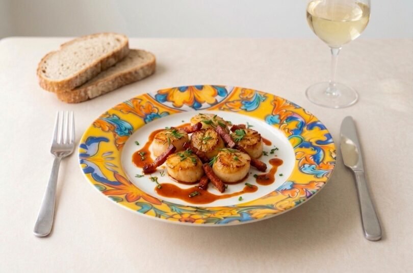 Noix De Saint Jacques et Chorizo
